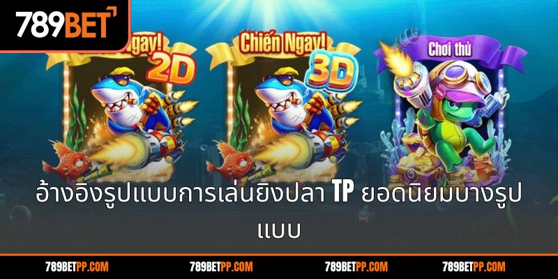 อ้างอิงรูปแบบการเล่นยิงปลา TP ยอดนิยมบางรูปแบบ